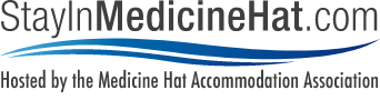 Stay in Medicine Hat logo with black text